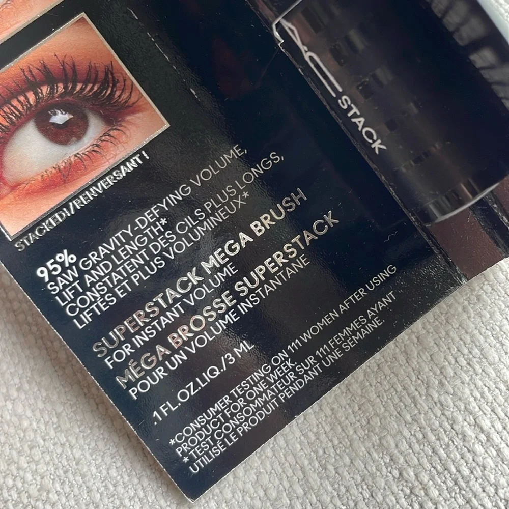 M·A·CSTACK superstack mega brush MASCARA 3ml mini sized